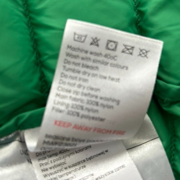 Boys 11-12 Mountain Warehouse Gray and Green Puffer Jacket - Picture 8 of 9